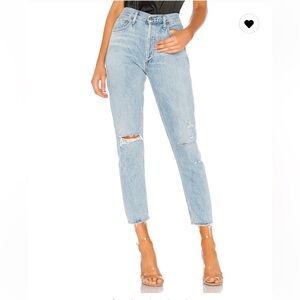 Agolde Jaime High Rise Classic Jeans in Shakedown